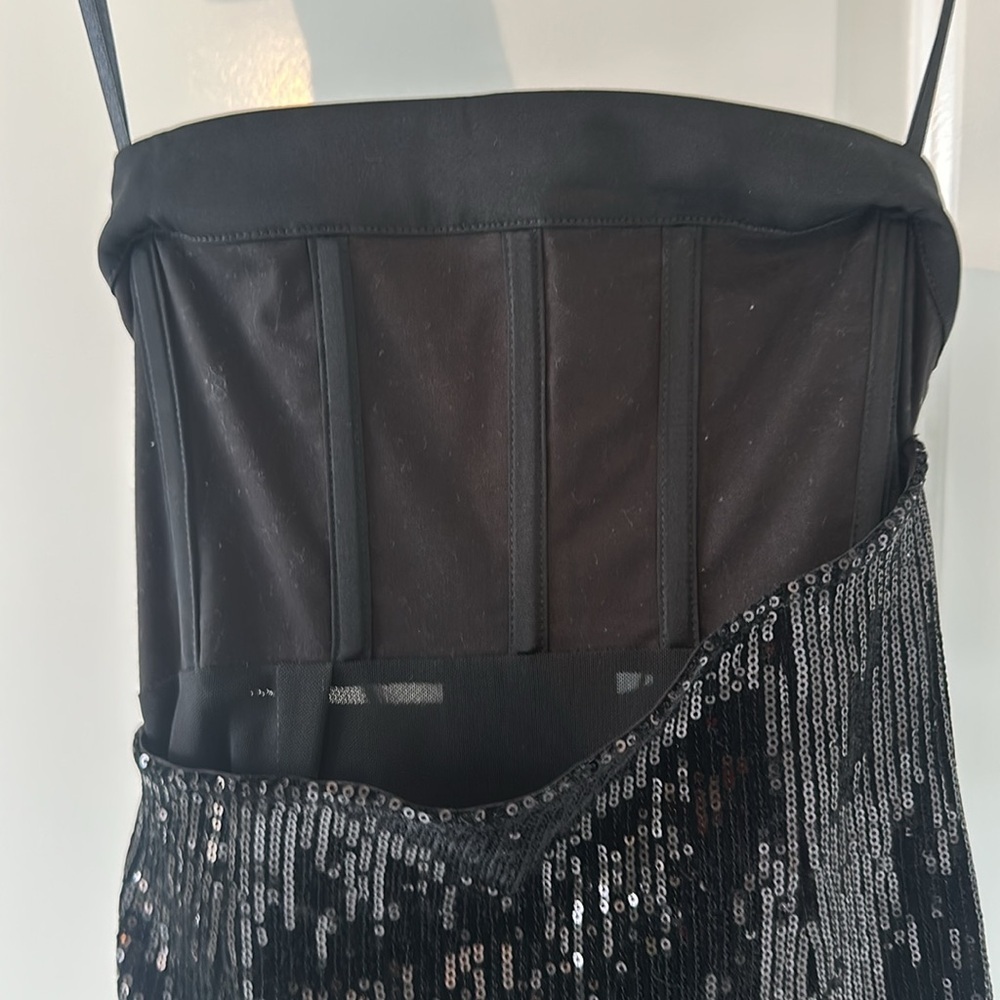 NWT Mauve Embellished MINI Dress in Black NBD size XXS - Picture 10 of 14